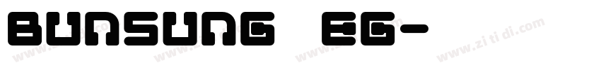 Bunsung EG字体转换
